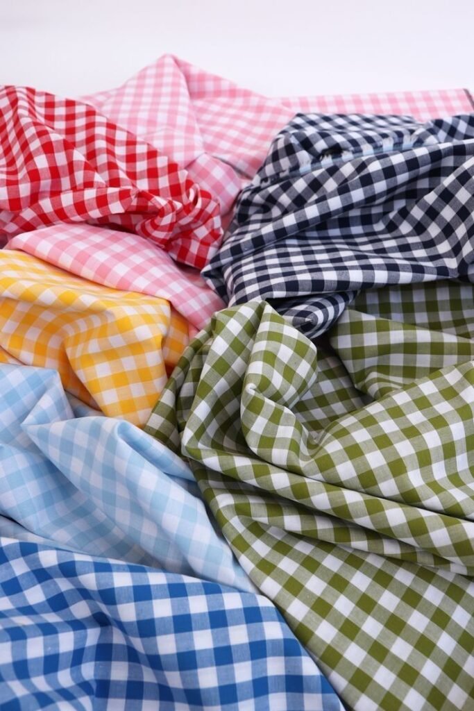 Home fabric folded checks