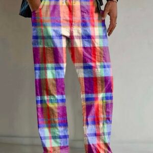 product rainbow plaid studio